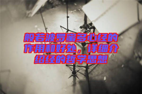 般若波羅蜜多心經的作用和好處,詳細介紹經的哲學思想
