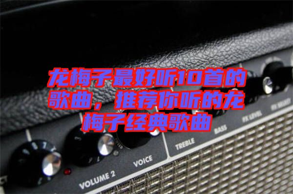 龍梅子最好聽10首的歌曲,推薦你聽的龍梅子經(jīng)典歌曲