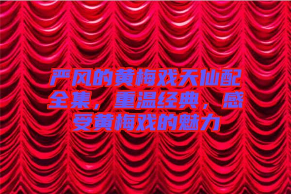 嚴風的黃梅戲天仙配全集,重溫經典,感受黃梅戲的魅力