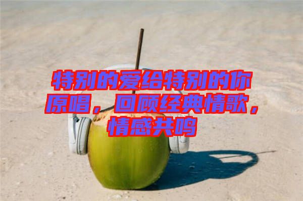 特別的愛給特別的你原唱,回顧經典情歌,情感共鳴