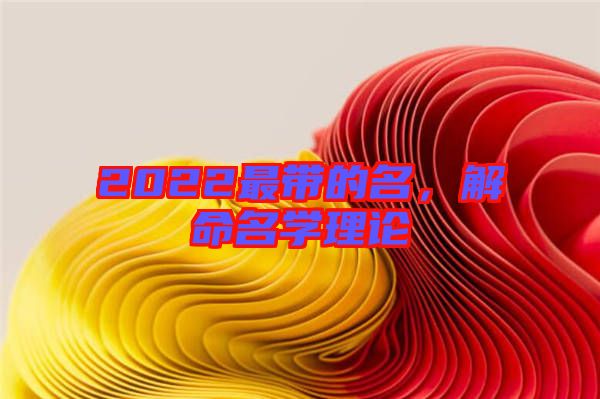 2022最帶的名,解命名學(xué)理論