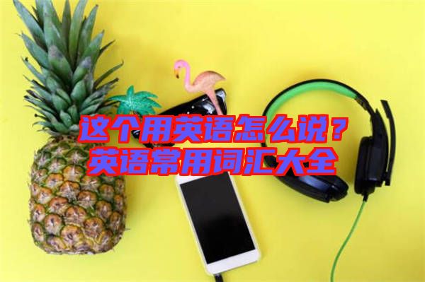 這個(gè)用英語(yǔ)怎么說(shuō)?英語(yǔ)常用詞匯大全