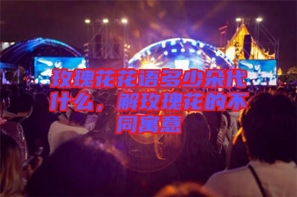 玫瑰花花語(yǔ)多少朵代什么,解玫瑰花的不同寓意