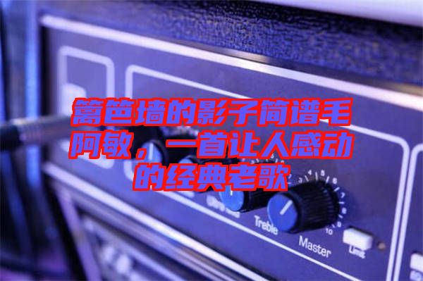 籬笆墻的影子簡譜毛阿敏,一首讓人感動的經典老歌