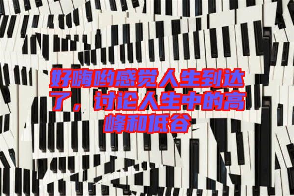 好嗨喲感覺人生到達(dá)了,討論人生中的高峰和低谷