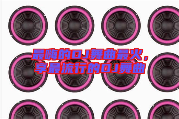最嗨的DJ舞曲最火，享最流行的DJ舞曲