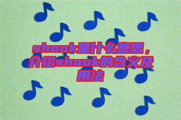 shook是什么意思，介紹shook的含義及用法