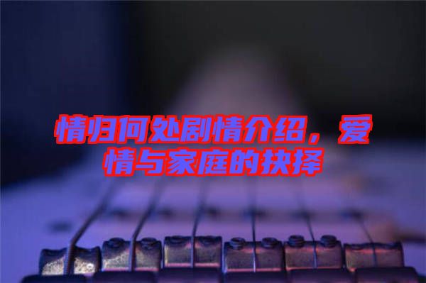 情歸何處劇情介紹,愛情與家庭的抉擇