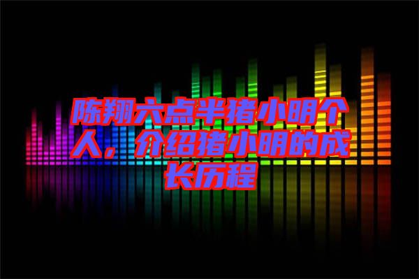 陳翔六點半豬小明個人,介紹豬小明的成長歷程