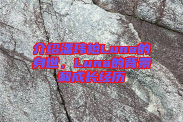介紹潘瑋柏Luna的身世,Luna的背景和成長經(jīng)歷