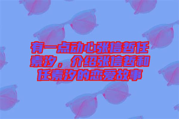 有一點動心張信哲任素汐，介紹張信哲和任素汐的戀愛故事