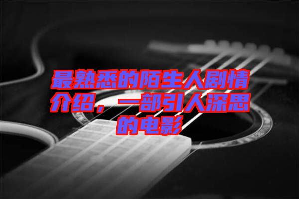 最熟悉的陌生人劇情介紹,一部引人深思的電影