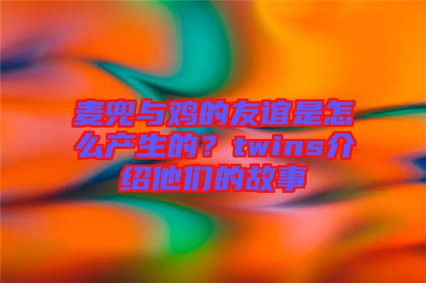 麥兜與雞的友誼是怎么產生的?twins介紹他們的故事