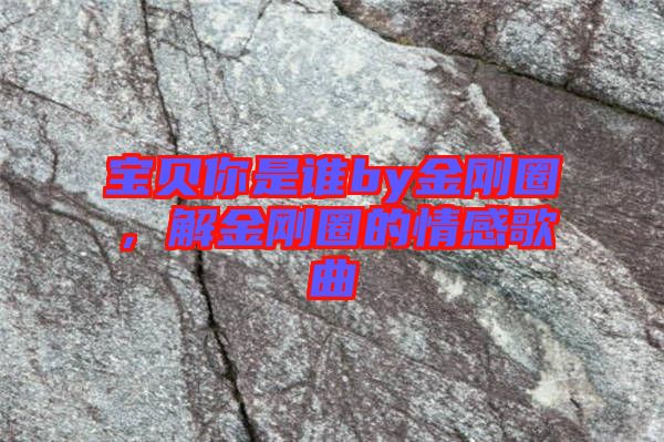 寶貝你是誰by金剛圈,解金剛圈的情感歌曲