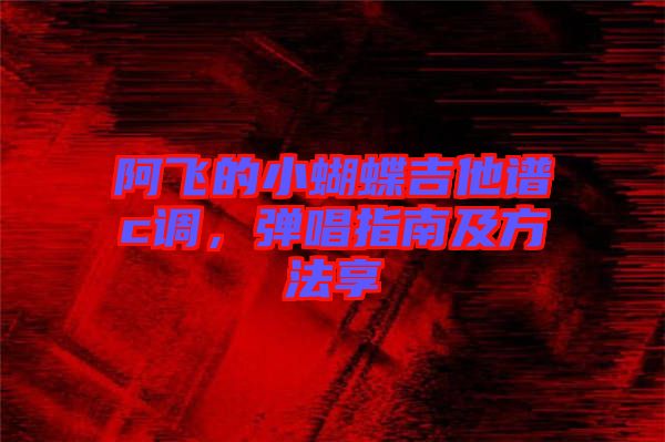 阿飛的小蝴蝶吉他譜c調(diào),彈唱指南及方法享