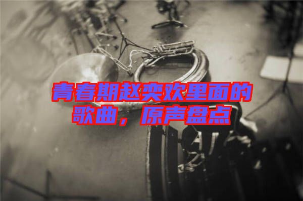 青春期趙奕歡里面的歌曲,原聲盤點(diǎn)