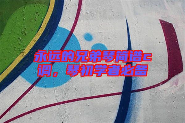 永遠(yuǎn)的兄弟琴簡(jiǎn)譜c調(diào),琴初學(xué)者必備