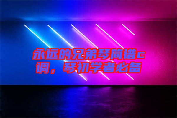 永遠的兄弟琴簡譜c調(diào),琴初學(xué)者必備
