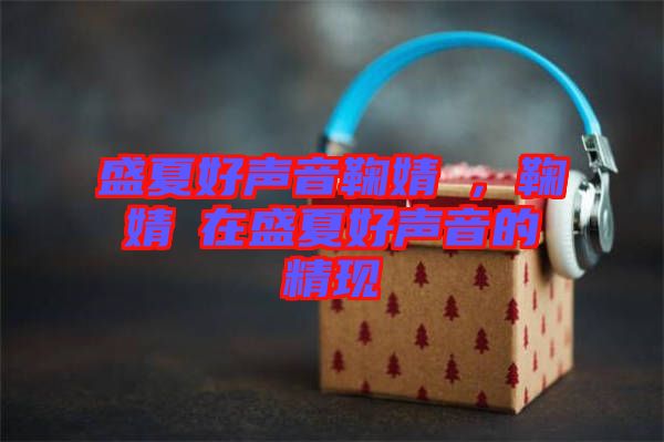 盛夏好聲音鞠婧祎,鞠婧祎在盛夏好聲音的精現
