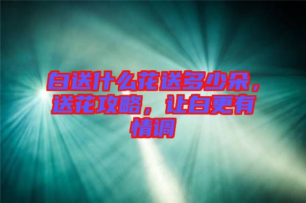 白送什么花送多少朵，送花攻略，讓白更有情調