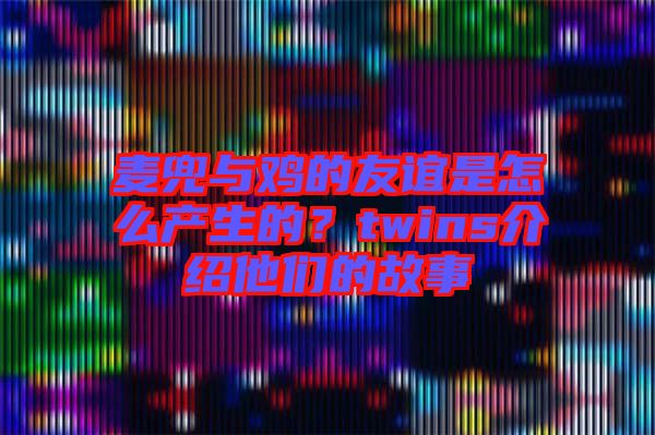 麥兜與雞的友誼是怎么產(chǎn)生的?twins介紹他們的故事