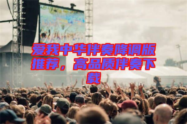 愛我中華伴奏降調版推薦,高品質伴奏下載