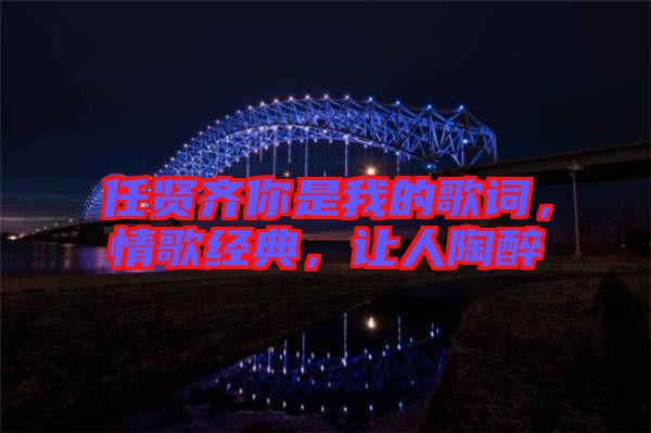 任賢齊你是我的歌詞,情歌經典,讓人陶醉