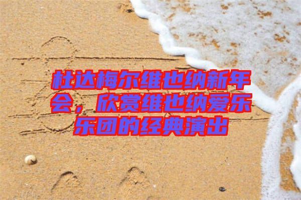 杜達梅爾維也納新年會，欣賞維也納愛樂樂團的經典演出