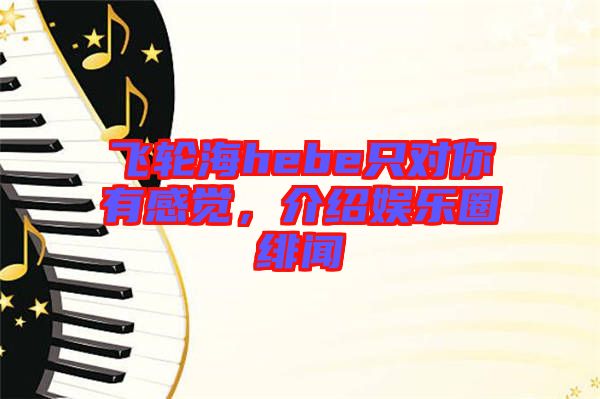 飛輪海hebe只對(duì)你有感覺(jué)，介紹娛樂(lè)圈緋聞