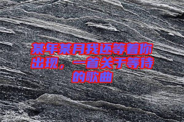 某年某月我還等著你出現,一首關于等待的歌曲