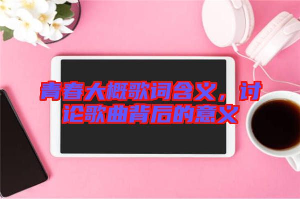 青春大概歌詞含義,討論歌曲背后的意義