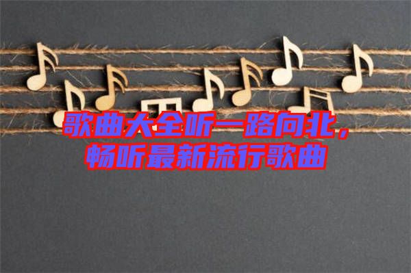 歌曲大全聽一路向北,暢聽最新流行歌曲