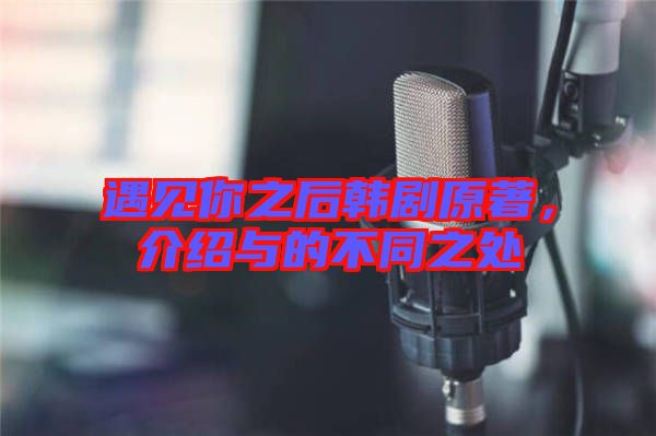 遇見(jiàn)你之后韓劇原著,介紹與的不同之處