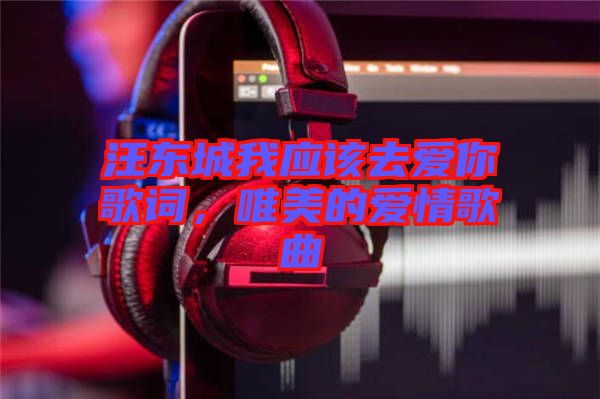 汪東城我應(yīng)該去愛你歌詞,唯美的愛情歌曲