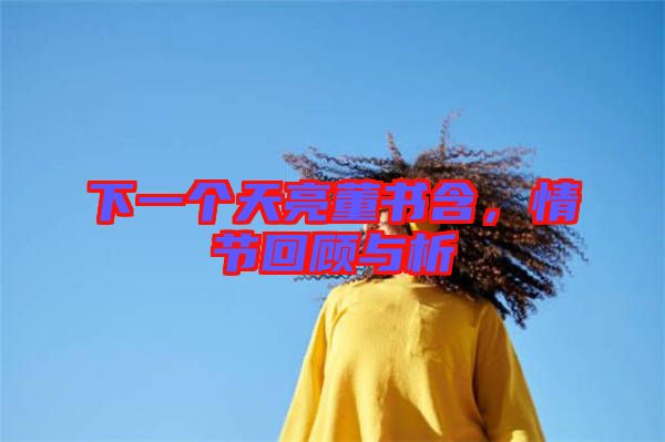 下一個天亮董書含,情節回顧與析
