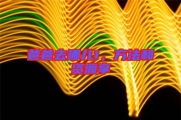 爸爸去哪兒1,方法和資源享
