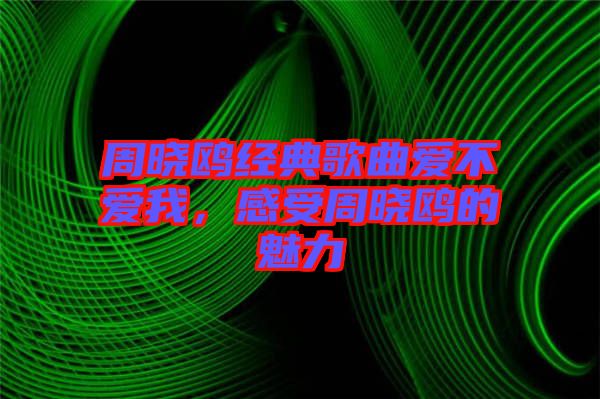 周曉鷗經典歌曲愛不愛我,感受周曉鷗的魅力