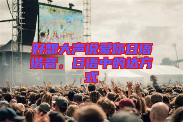 好想大聲說(shuō)愛你日語(yǔ)諧音,日語(yǔ)中的達(dá)方式