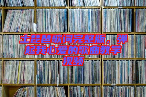 土琵琶歌詞完整版,彈起我心愛的歌曲教學(xué)視頻