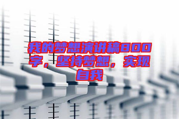 我的夢想演講稿800字,堅持夢想,實現(xiàn)自我