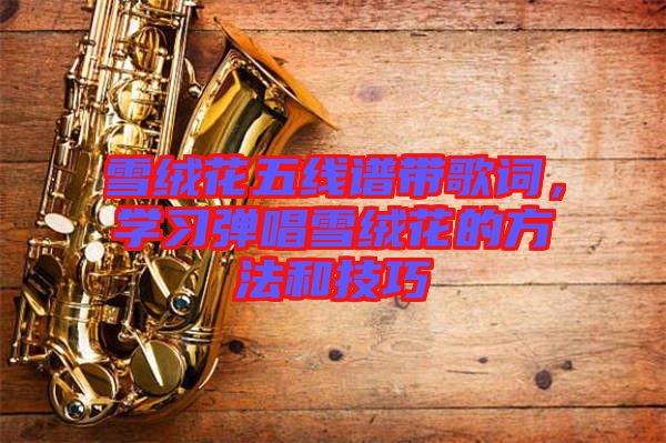 雪絨花五線譜帶歌詞,學習彈唱雪絨花的方法和技巧
