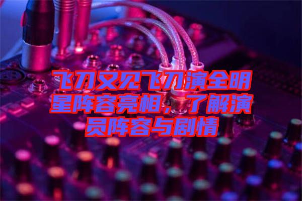 飛刀又見飛刀演全明星陣容亮相,了解演員陣容與劇情